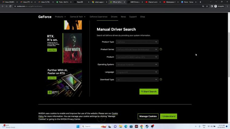 Update graphics card